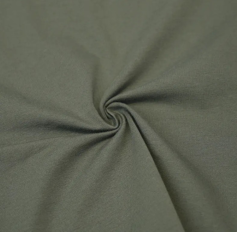 Was sind die Merkmale des Stoffes für Bio -Baumwoll -Spandex -Jersey in Bezug auf Komfort und Weichheit?