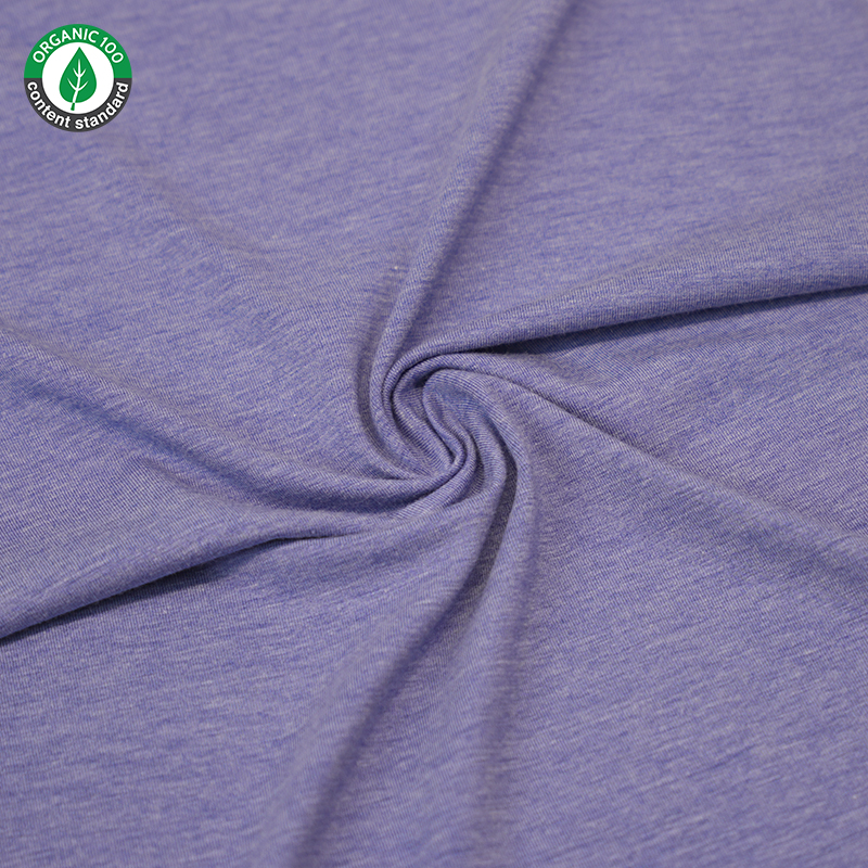 Bio-Bambus/Baumwoll-Stretch-Jersey-T-Shirt-Stoff