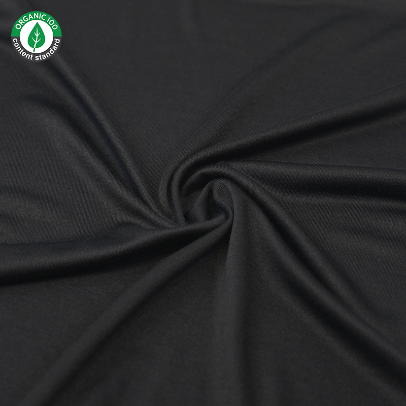 Bio -Bambus/Polyester -Trikot -Stoff